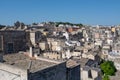 European Capital of CultureÃÂ in 2019 year, panoramic view on ancient city of Matera, capital of Basilicata, Southern Italy in ear Royalty Free Stock Photo